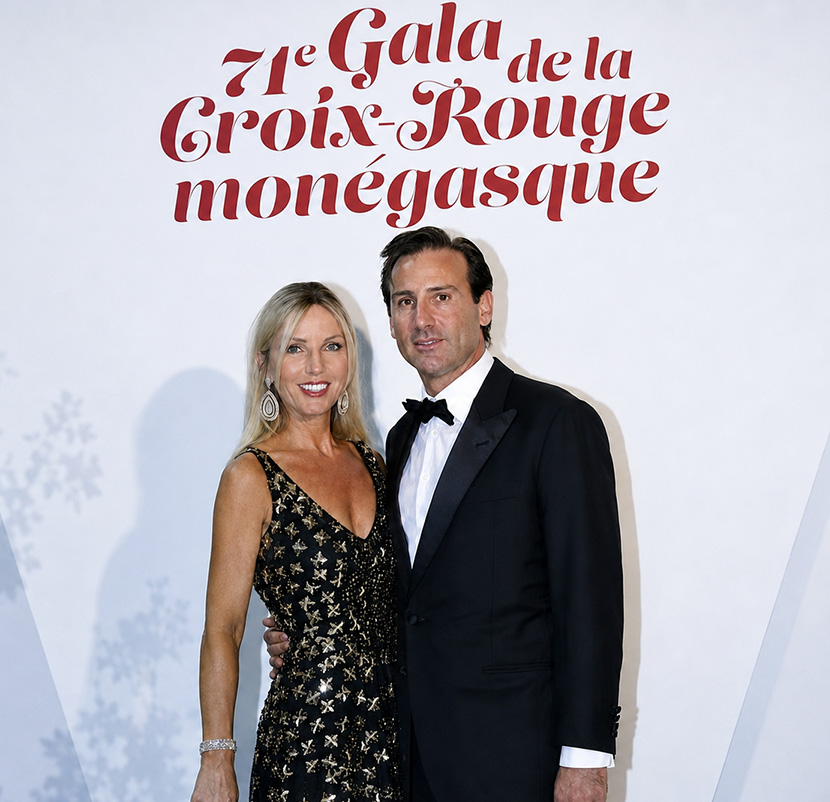 Nicolas and Cristie Delrieu at a Charity Event in Monaco